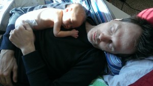 (2013-03-02) - Oliver sleeping on Richard(1)